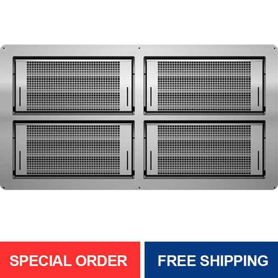 smart vent 1540 150202e 1540 0039 ss dual function block wall 32 12 x 16 quad flood vent 316 stainless steel 844 50578