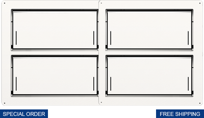 smart vent 1540 150202e 1540 0239 wht insulated block wall 32 12 x 16 quad flood vent white 568 08642