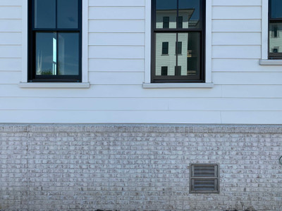 smart vent 1540 511 black dual function double stacker block wall 16 x 16 flood vent 1384 58263